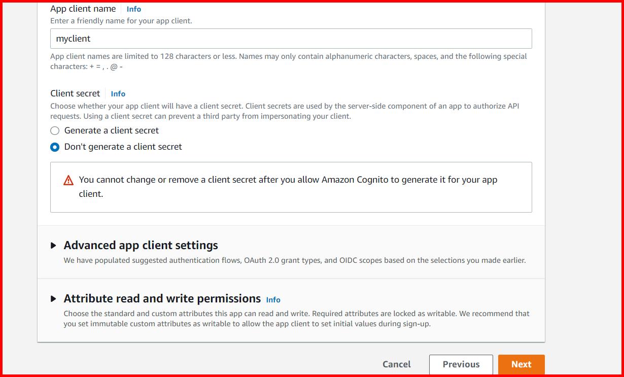 Picture showing the screen for entering the app name